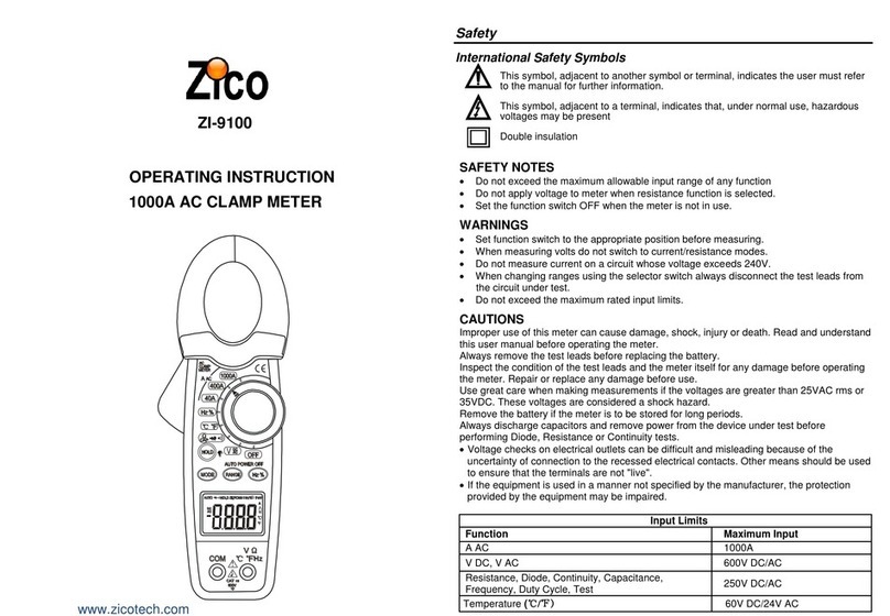 Zico ZI-9100 Operating	 instruction