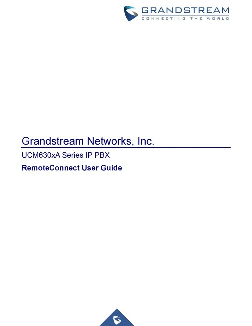 Grandstream Networks UCM630 A Series User manual Grandstream Networks UCM630 A Series User manual