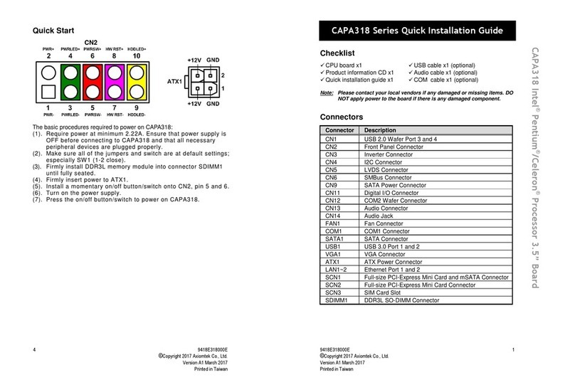 AXIOMTEK CAPA318 User manual