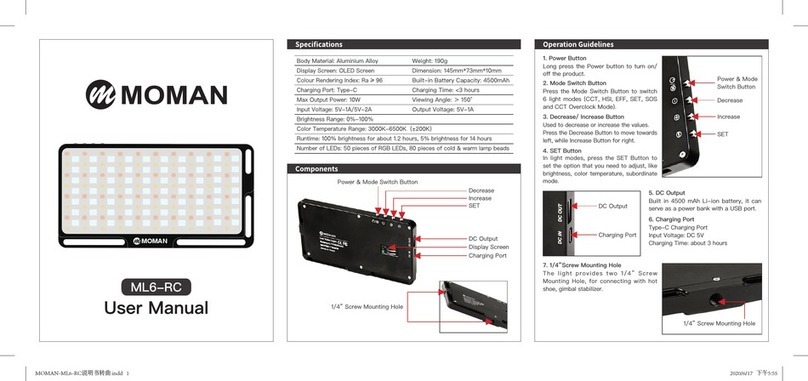 Moman ML6-RC User manual