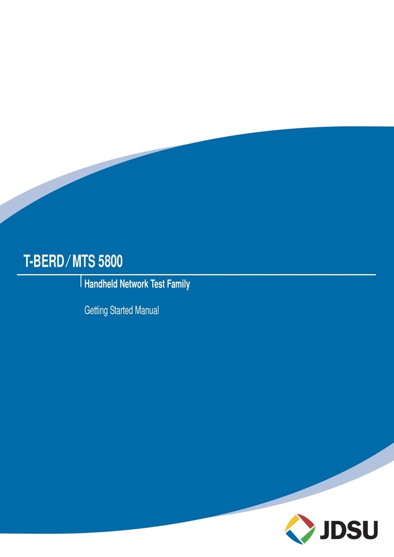 JDS Uniphase T-BERD MTS 5800 Series Parts list manual