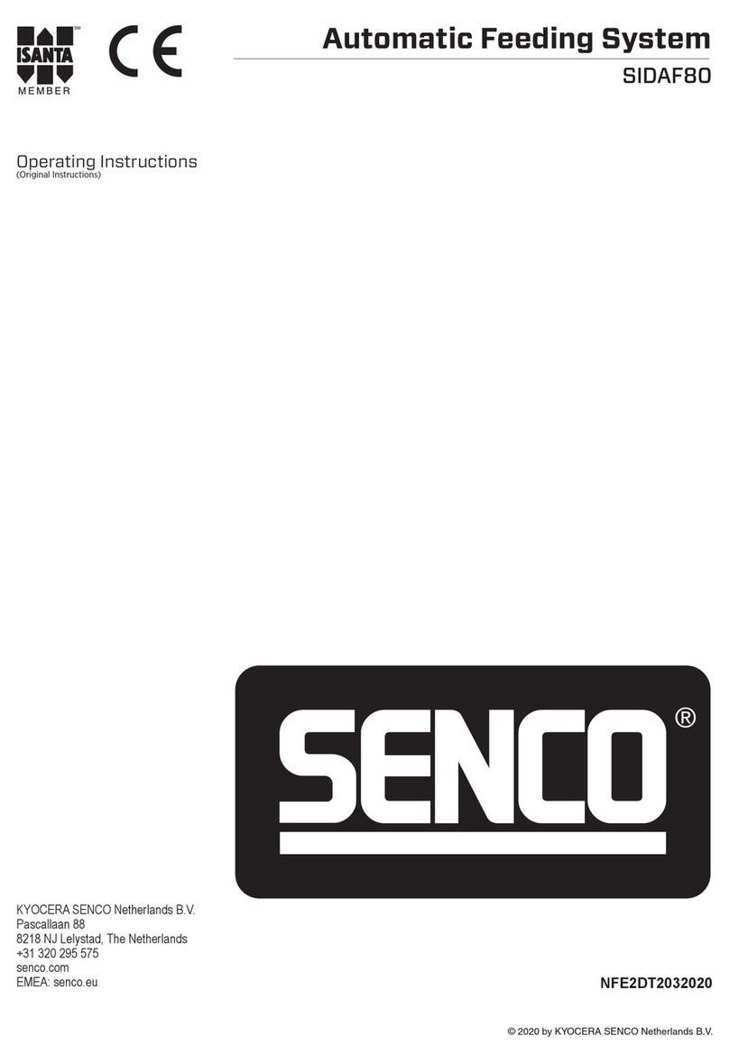 Senco ISANTA SIDAF80 operating instructions