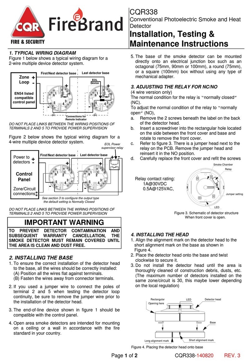 FireBrand CQR-338-2 Installation, Testing, Maintenance Instructions FireBrand CQR-338-2 Installation, Testing, Maintenance Instructions