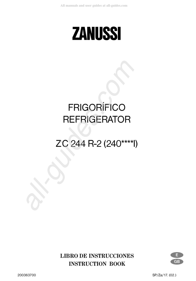Zanussi ZC 244 R-2 Instruction book