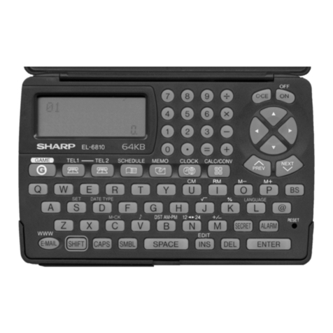 Sharp EL-6810 Series User manual