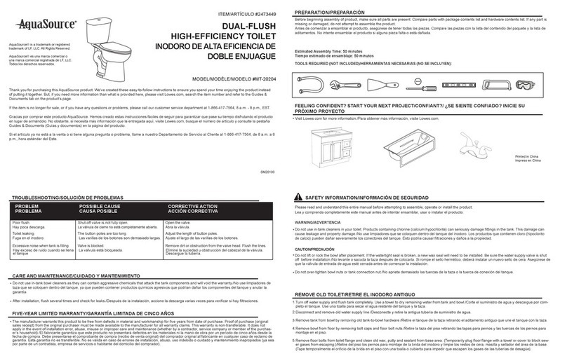 AquaSource MT-20204 quick start guide AquaSource MT-20204 quick start guide