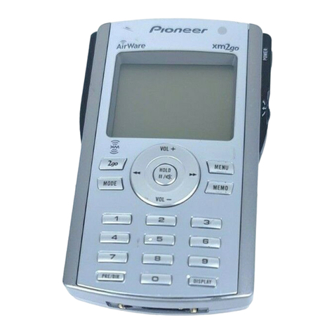 Pioneer AirWare xm2go quick start guide