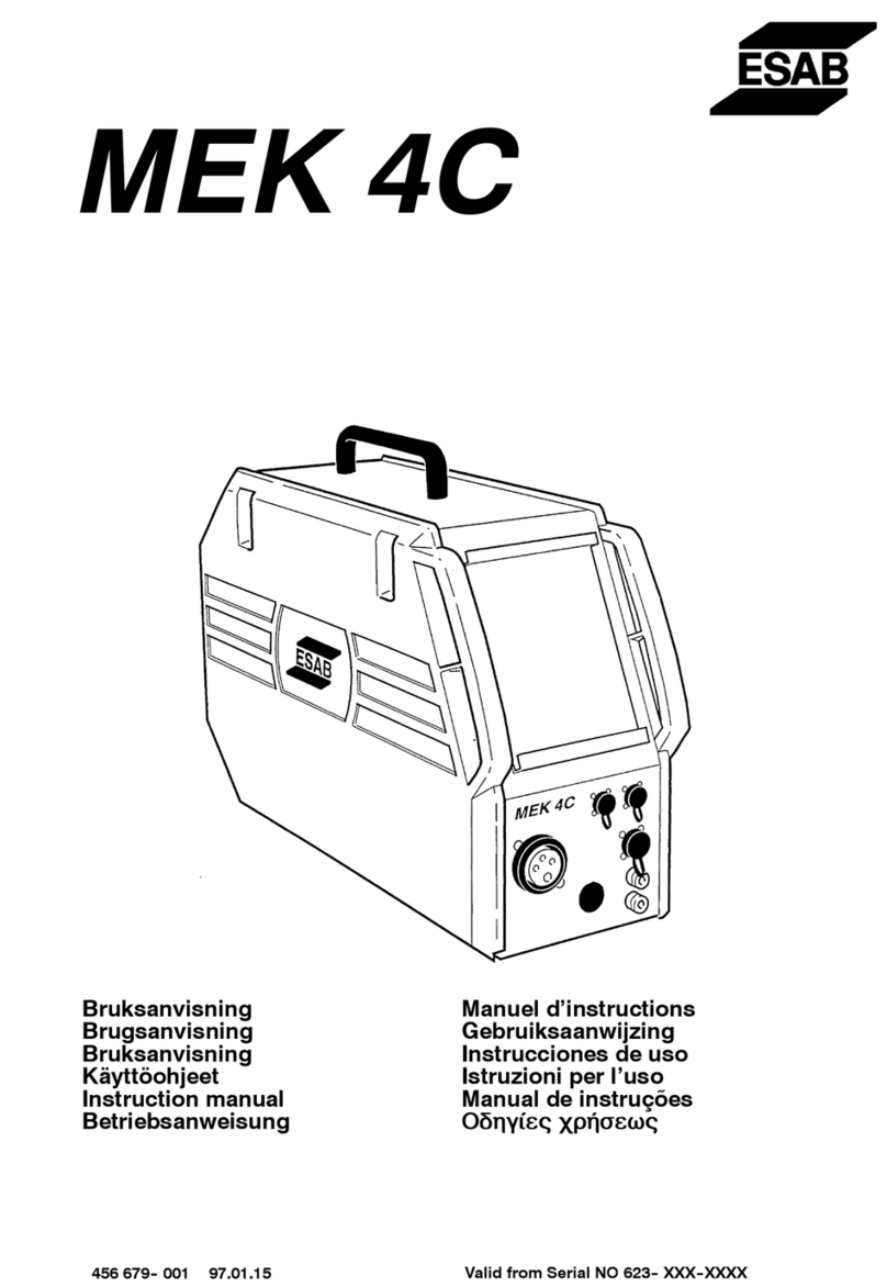 ESAB MEK 4C User manual