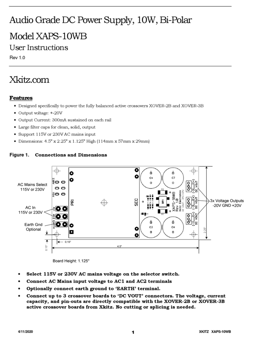 Xkitz XAPS-10WB User instructions Xkitz XAPS-10WB User instructions