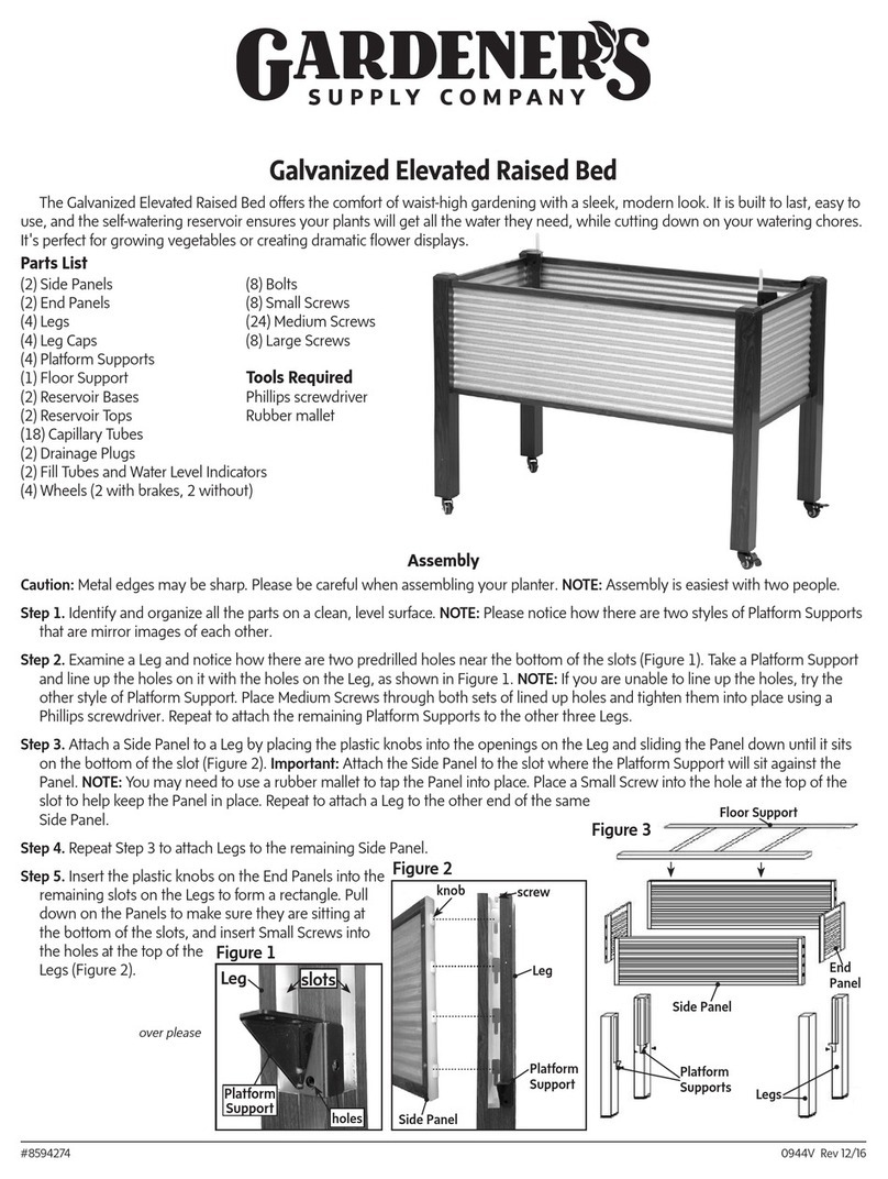 Gardeners Galvanized Elevated Raised Bed quick start guide Gardeners Galvanized Elevated Raised Bed quick start guide
