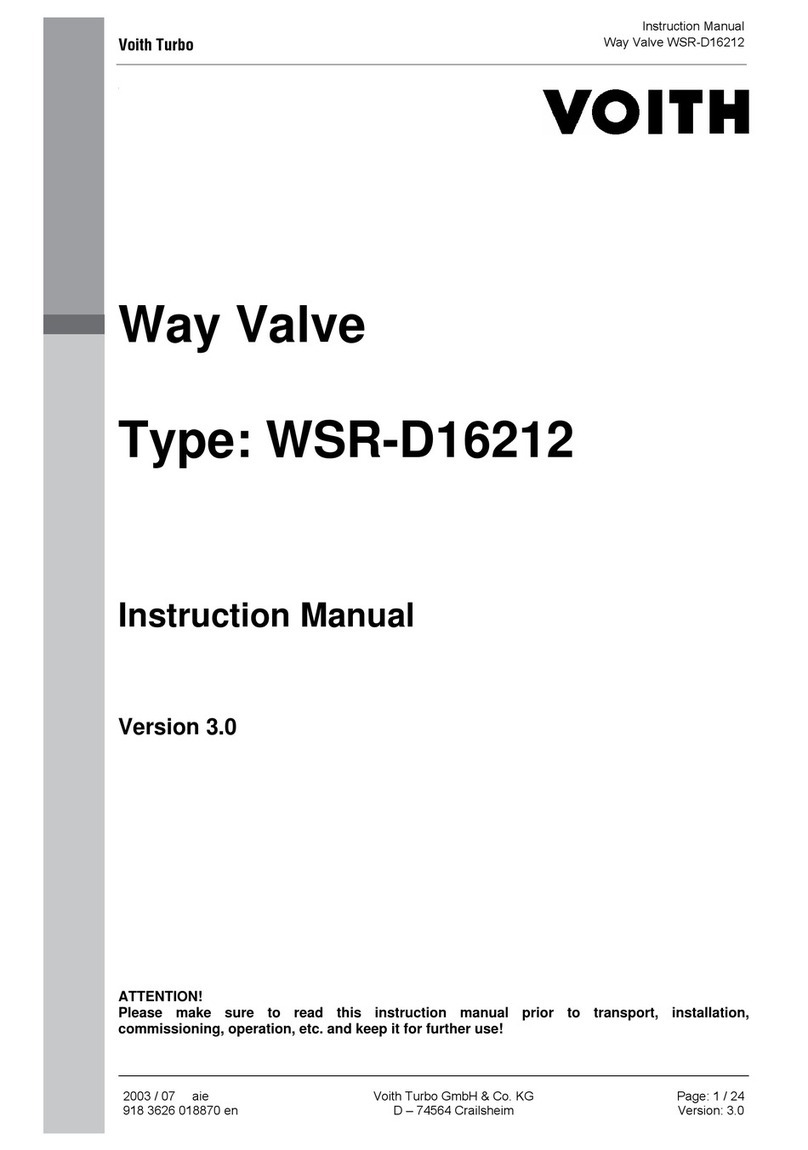 Voith WSR-D16212 instruction manual