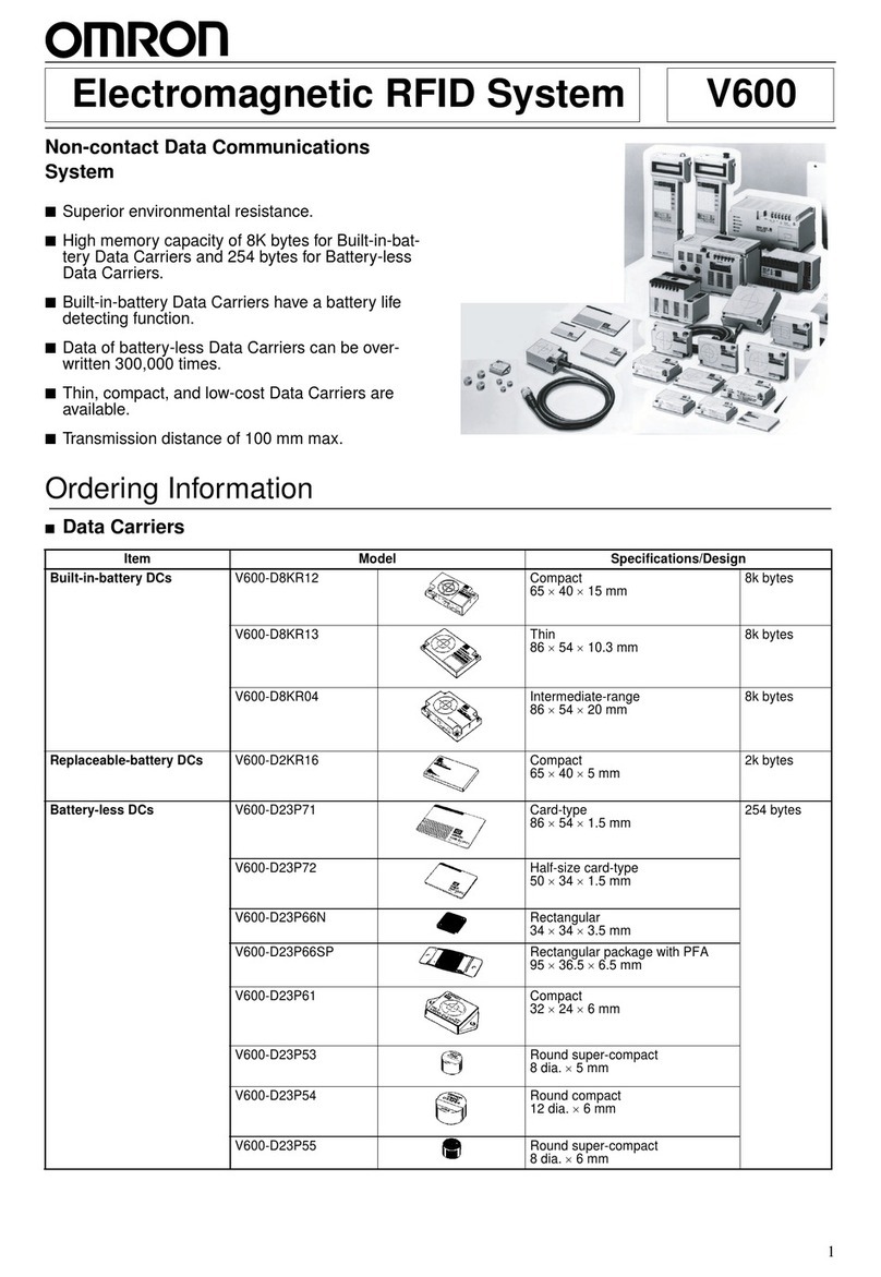 Omron V600 Series User manual