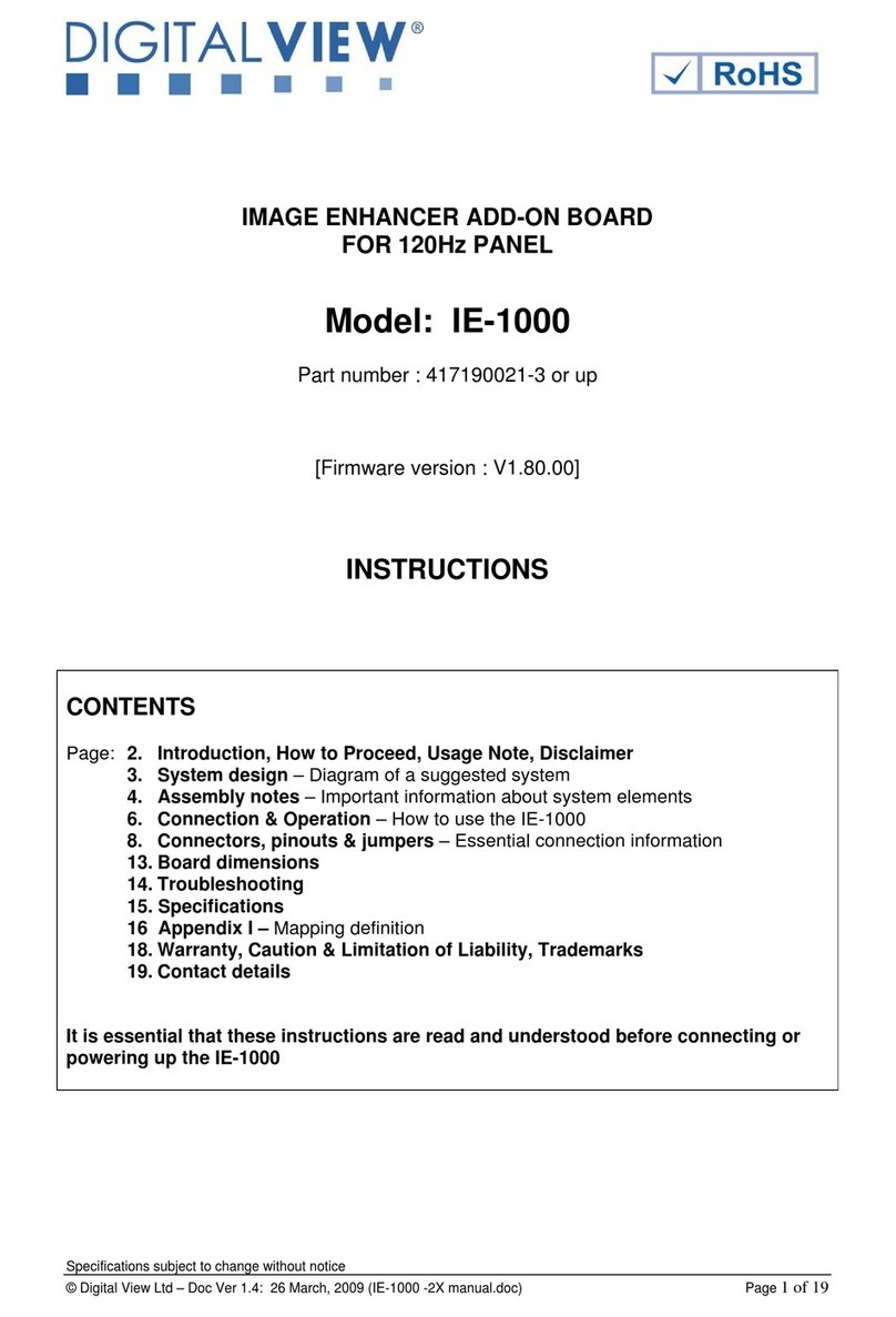 digitalview IE-1000 manual