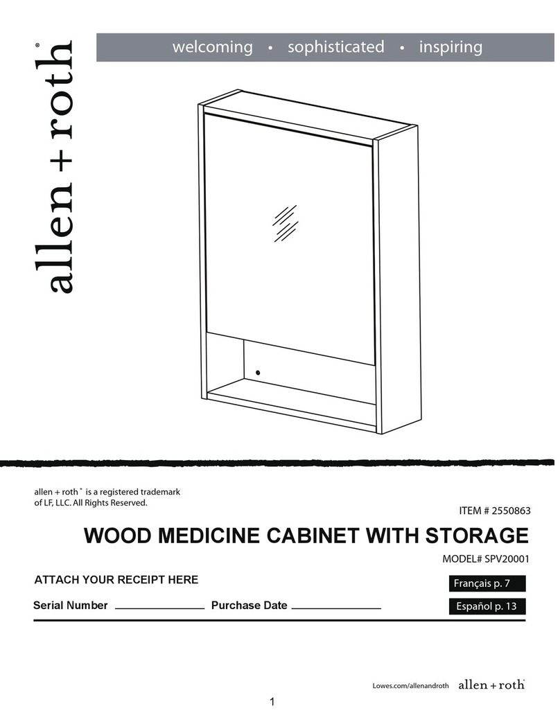 Allen + Roth SPV20001 User manual Allen + Roth SPV20001 User manual