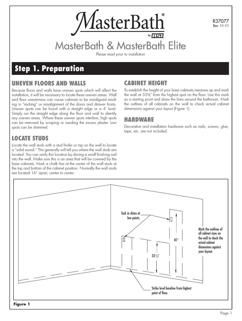 RSI MasterBath User manual