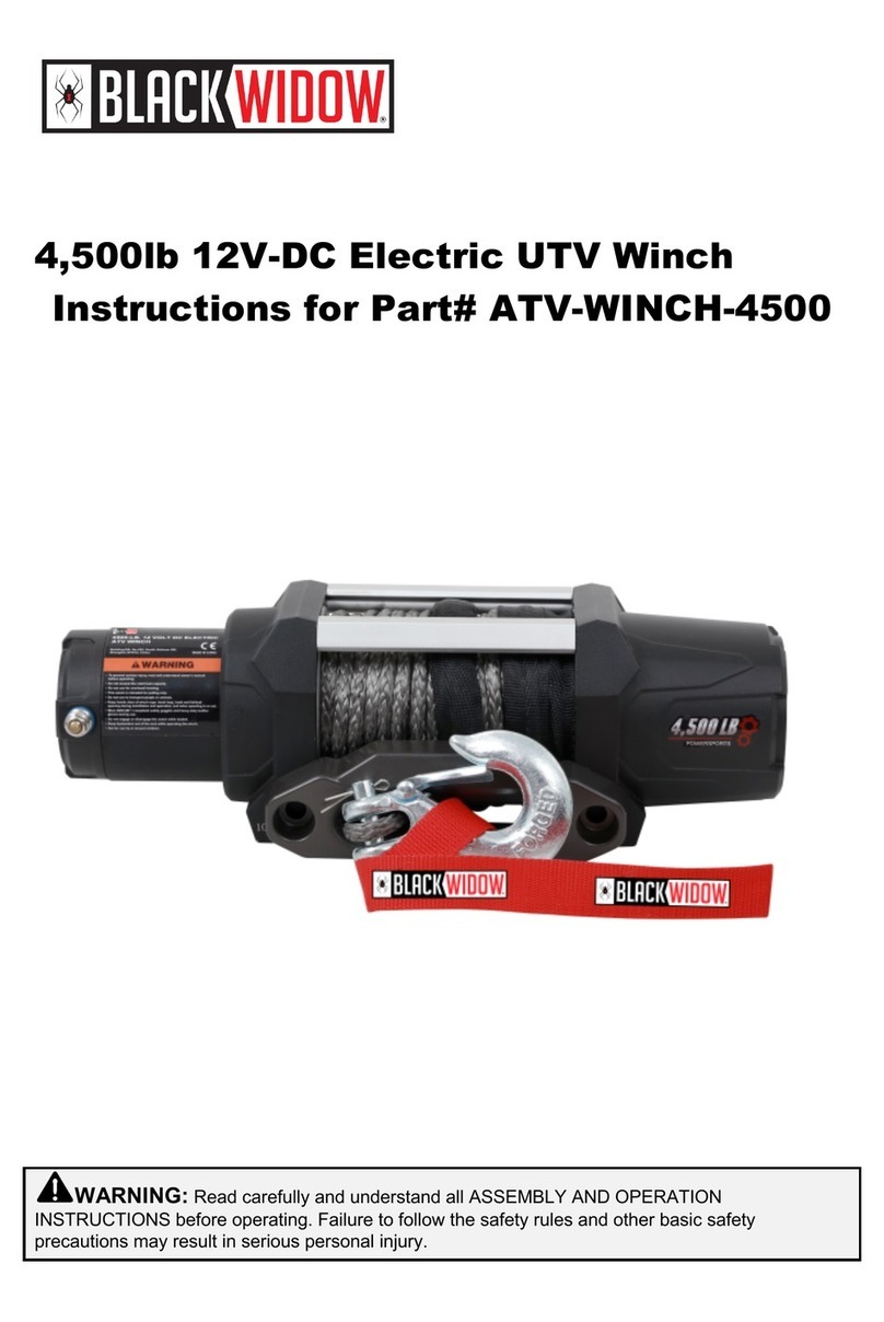 Black Widow ATV-WINCH-4500 instructions