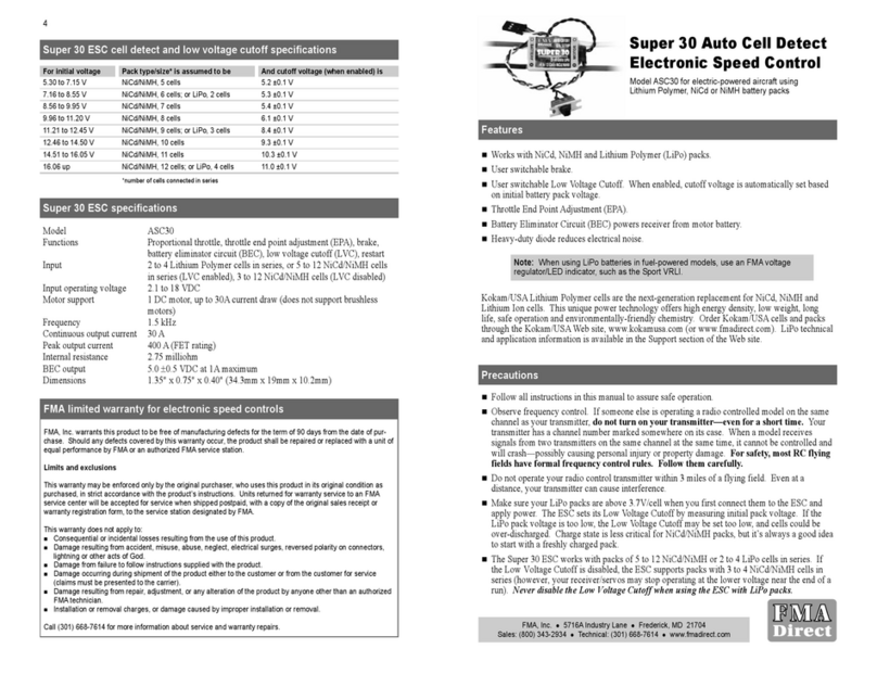 FMA Direct Super 30 quick start guide