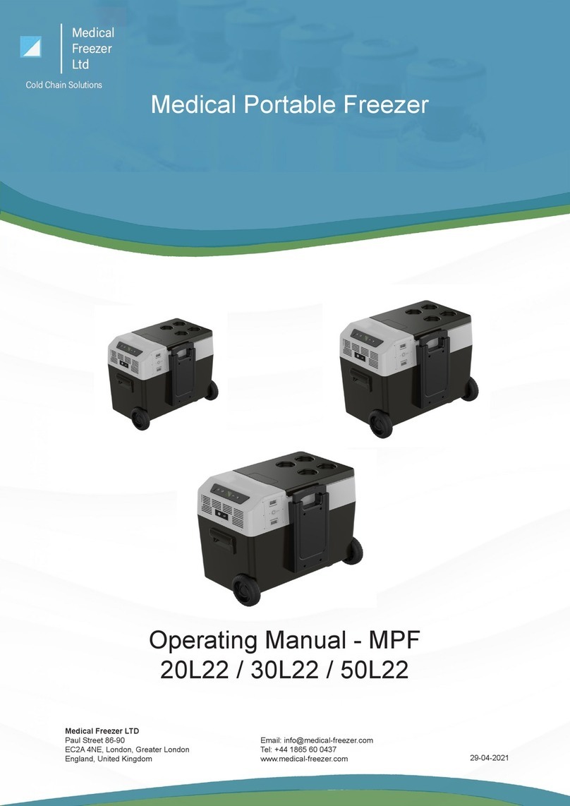 Medical Freezer MPF 20L22 operating manual