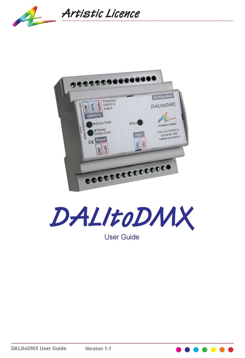 Artistic Licence DALItoDMX user guide
