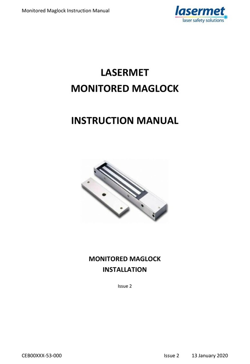 Lasermet MONITORED MAGLOCK User manual