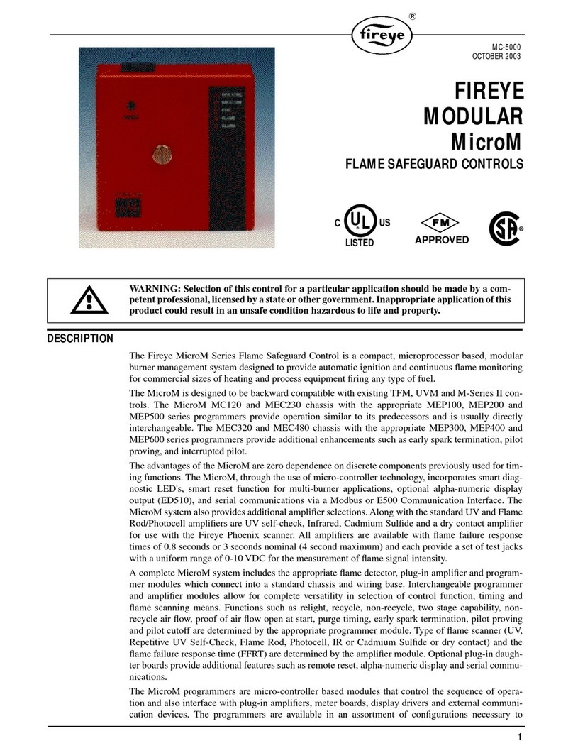 Fireye MicroM Series manual