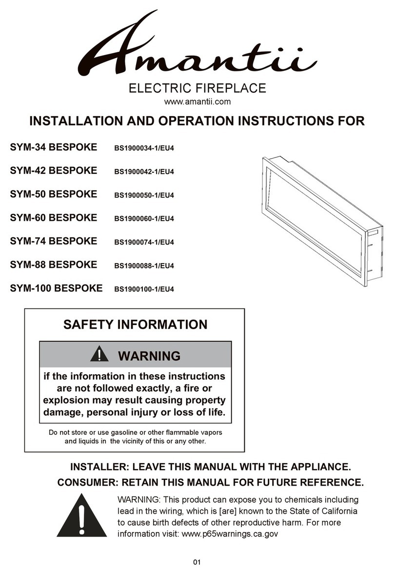 Amantii SYM-34 Installation and operation instructions