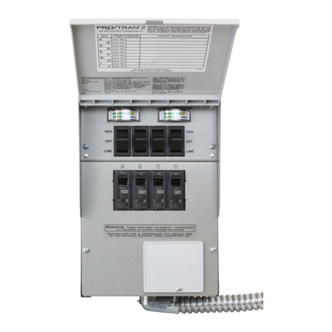 Reliance Controls PRI/TRAN 2 RN Series User manual