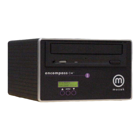 Muzak ENCOMPASS CM1 quick start guide Muzak ENCOMPASS CM1 quick start guide