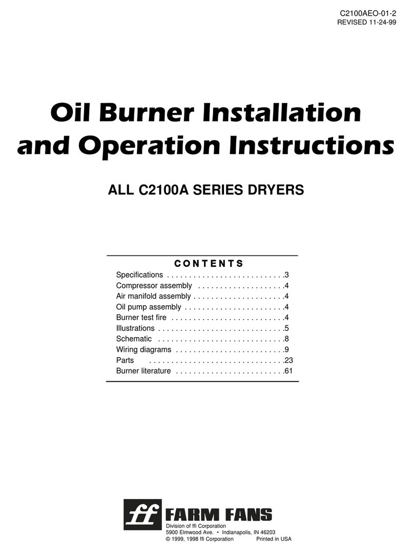 Farm Fans C2100A Series Installation and operation instructions