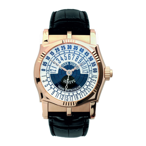 Roger Dubuis THREE-RETROGRADE RD99 quick start guide
