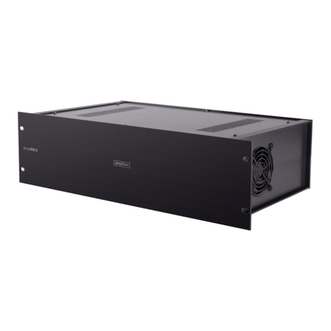 Amphion Amp400.8 Reference manual