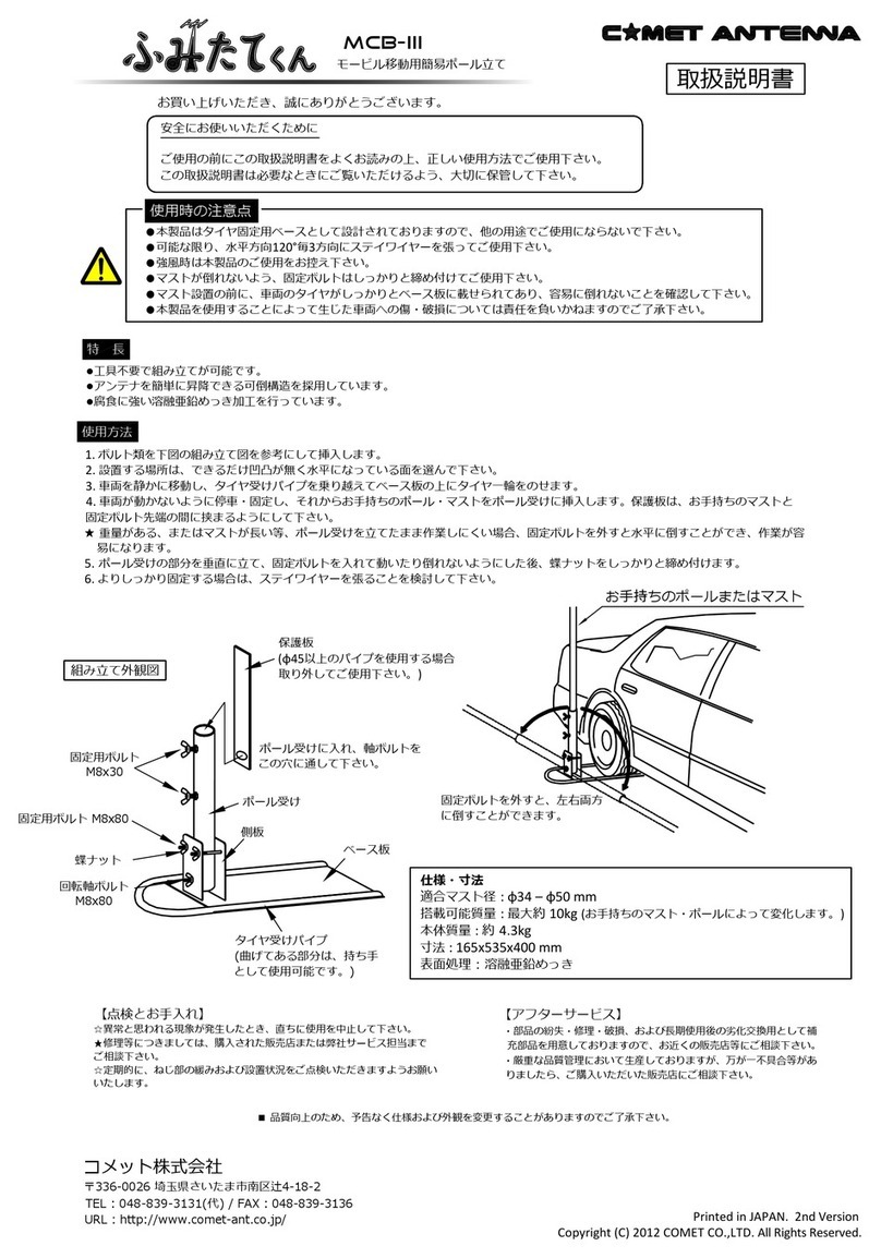 Comet MCB-III User manual