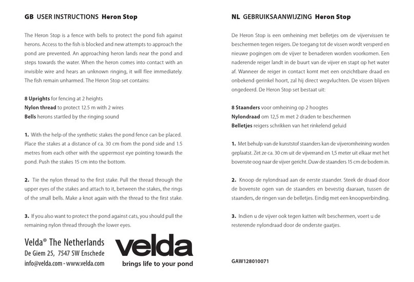 velda Heron Stop User instructions