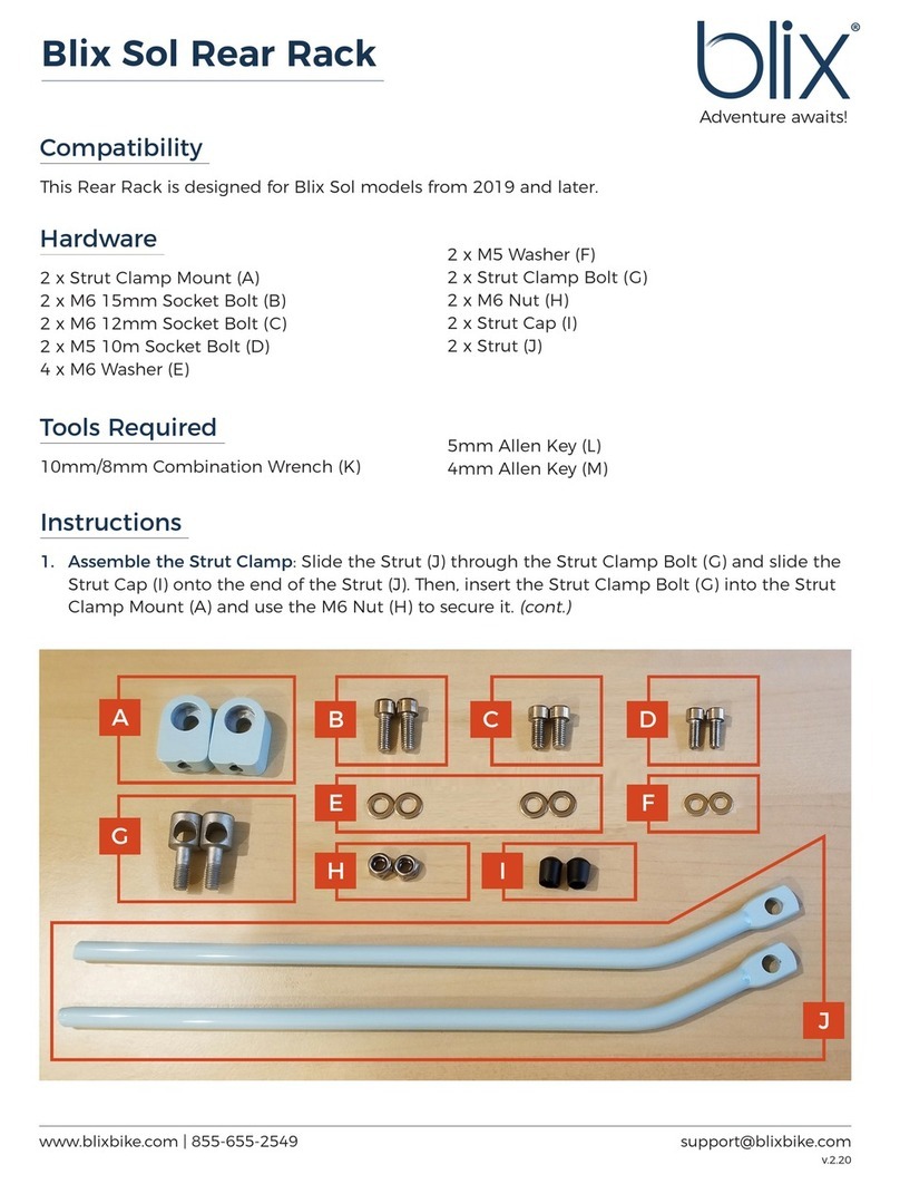 Blix Sol Rear Rack quick start guide