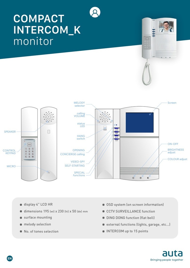 Auta COMPACT INTERCOM K quick start guide