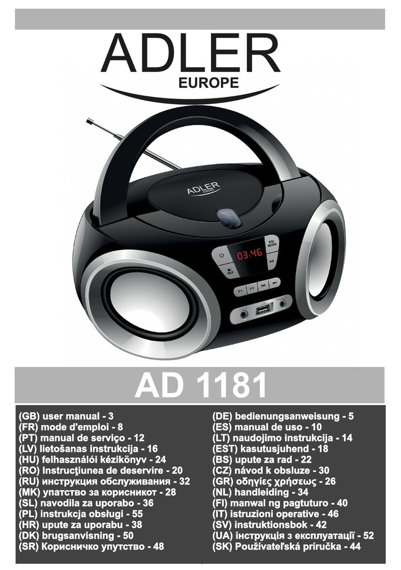 Adler Europe AD 1181 user manual