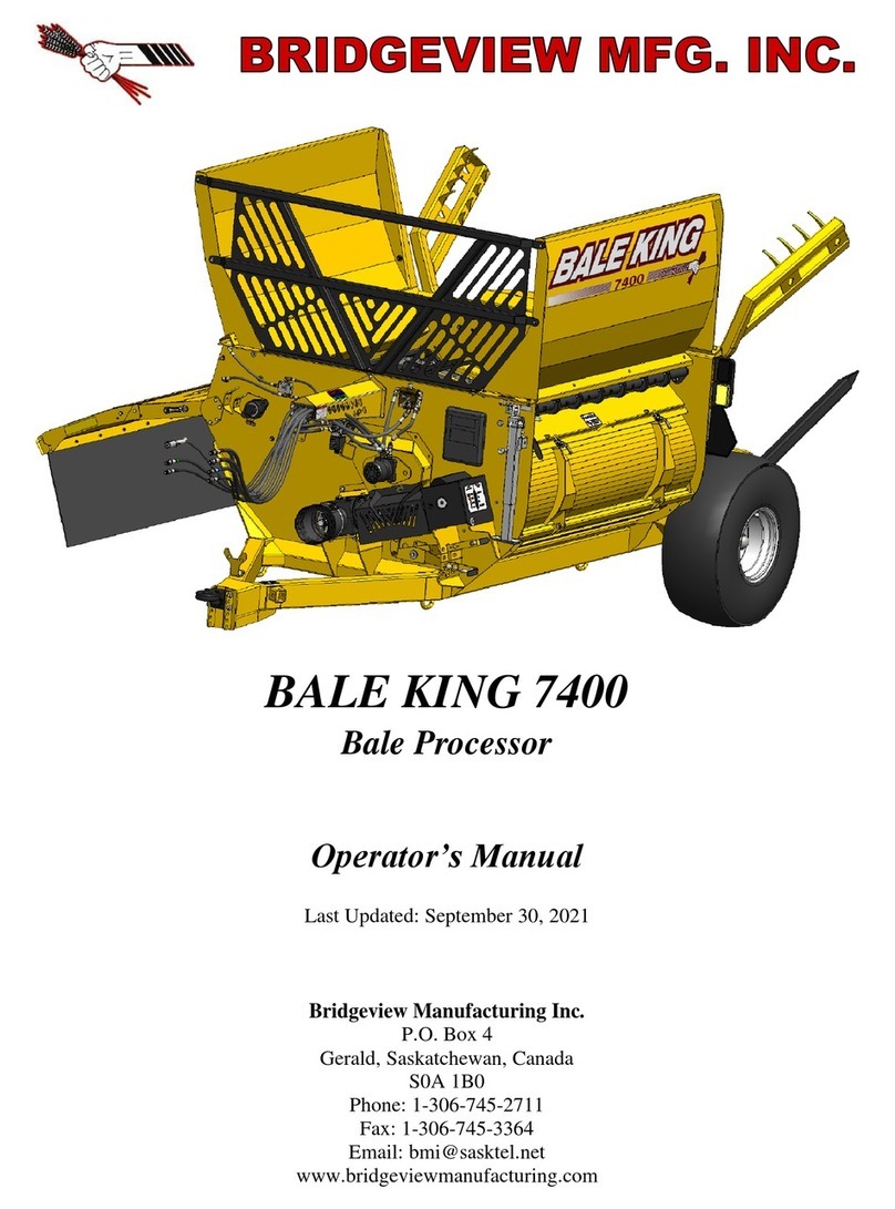 Bridgeview BALE KING 7400 User manual