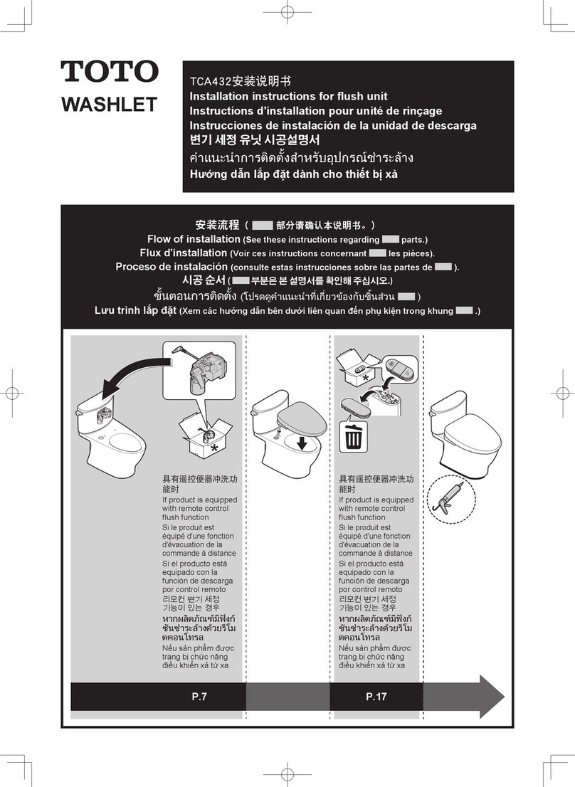 Toto TCA432 installation instructions