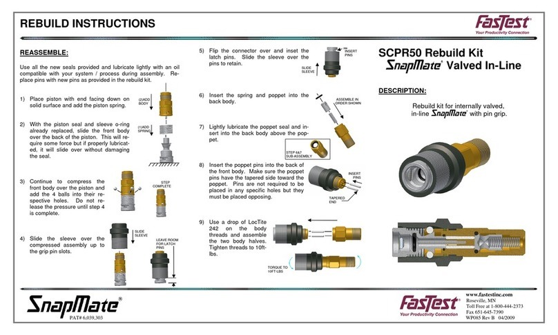 FasTest SnapMate SCPR50 User manual