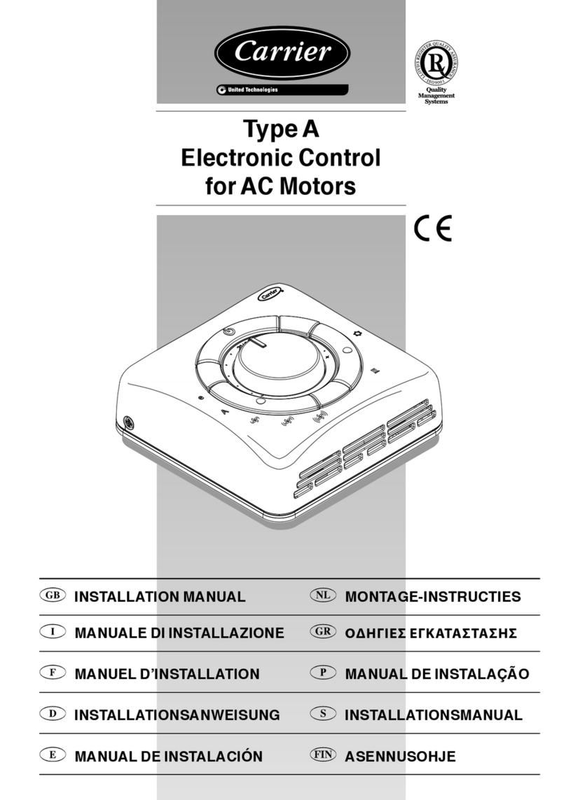 Carrier A Series installation manual