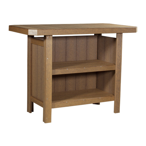 Premium Poly Patios Luxcraft Serving Bar CV-PSB Assembly instructions Premium Poly Patios Luxcraft Serving Bar CV-PSB Assembly instructions