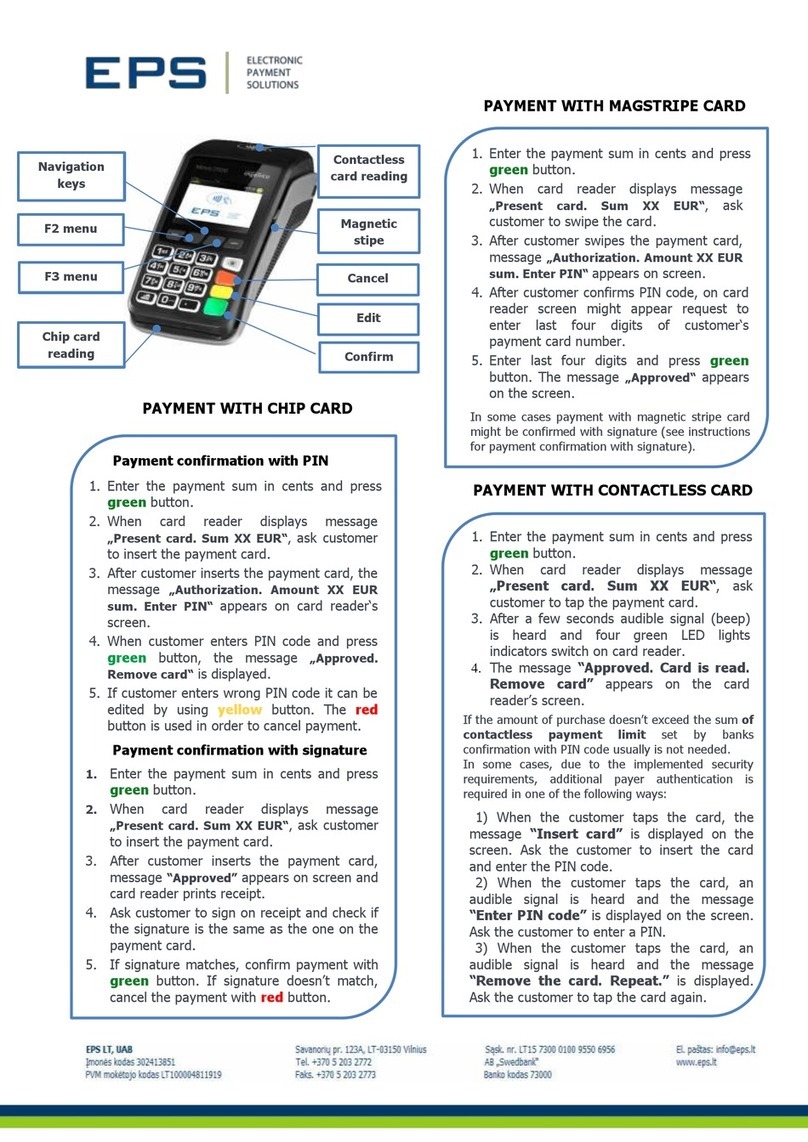 EPS Move Desk 3500 user manual