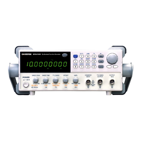 Good Will Instrument SFG-2000 Series user manual Good Will Instrument SFG-2000 Series user manual