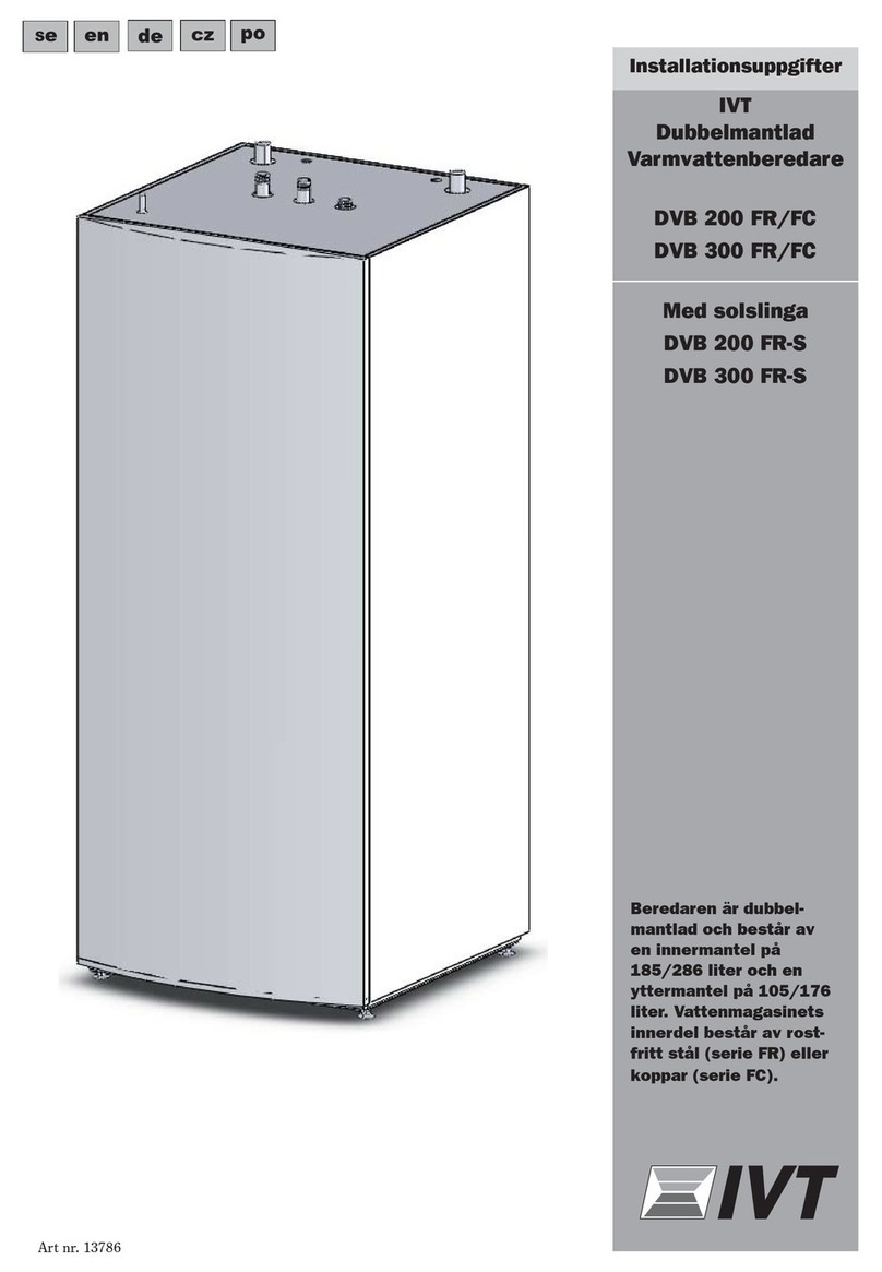 IVT DVB 200 FR Installation information