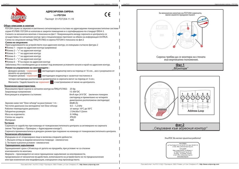 UniPOS FD7204 instruction manual