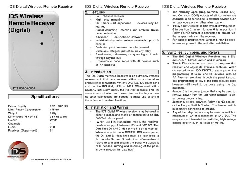 IDS 860-06-0003 User manual