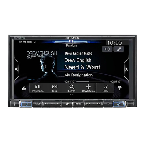 Alpine X409 owner's manual