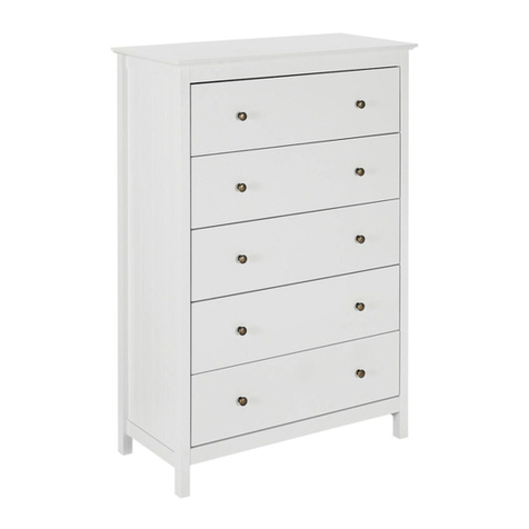 fantastic furniture Hamilton Tallboy 5 Drawer User manual