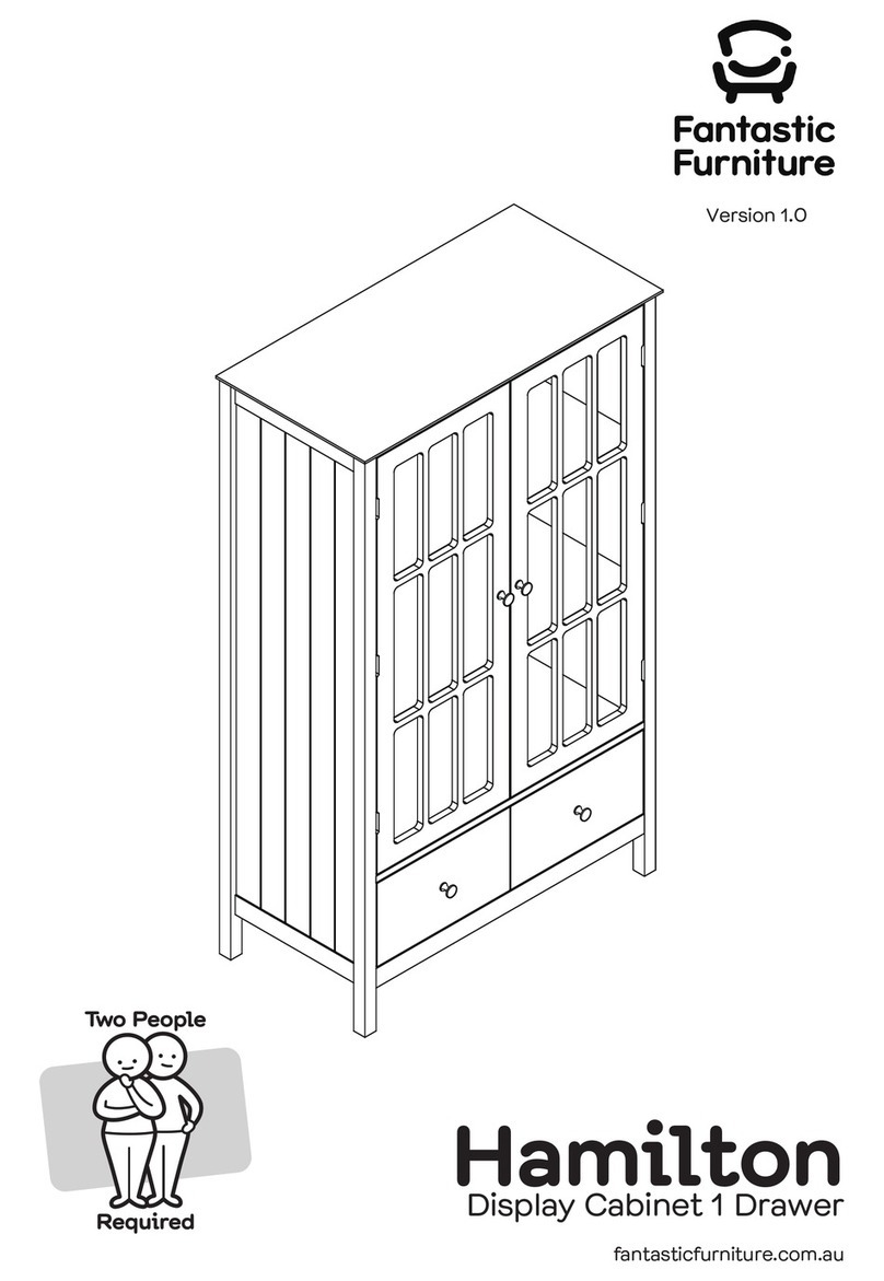fantastic furniture Hamilton Display Cabinet 1 Drawer manual