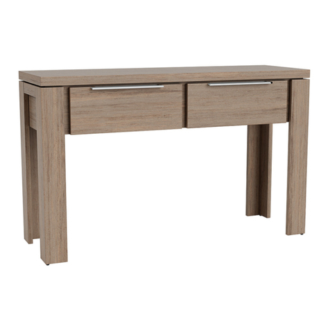 fantastic furniture Toronto Hall Table 2 Drawer quick start guide
